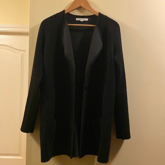 Catherine Malandrino wool blended black cardigan - Picture 1 of 6